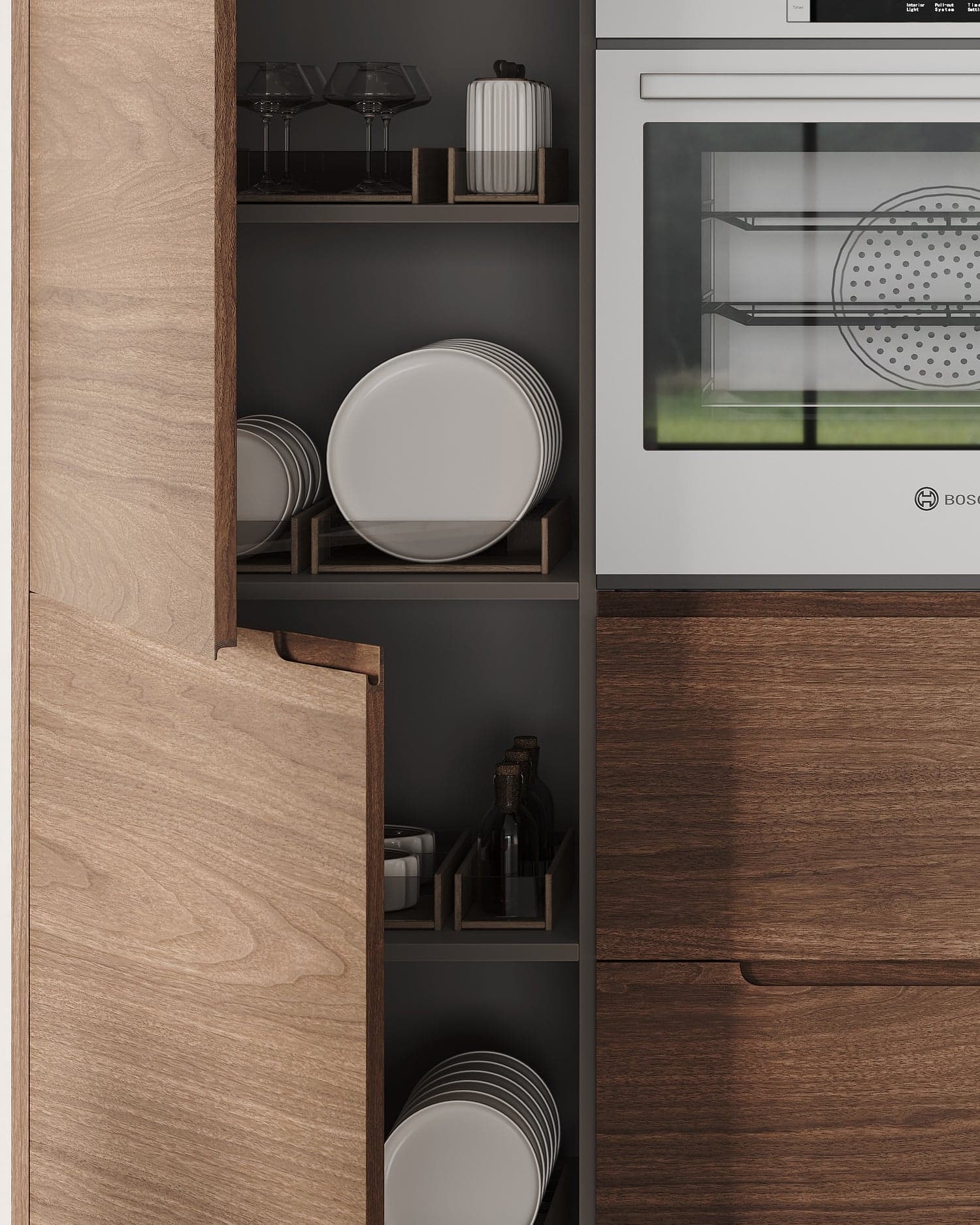 ARC walnut kitchen