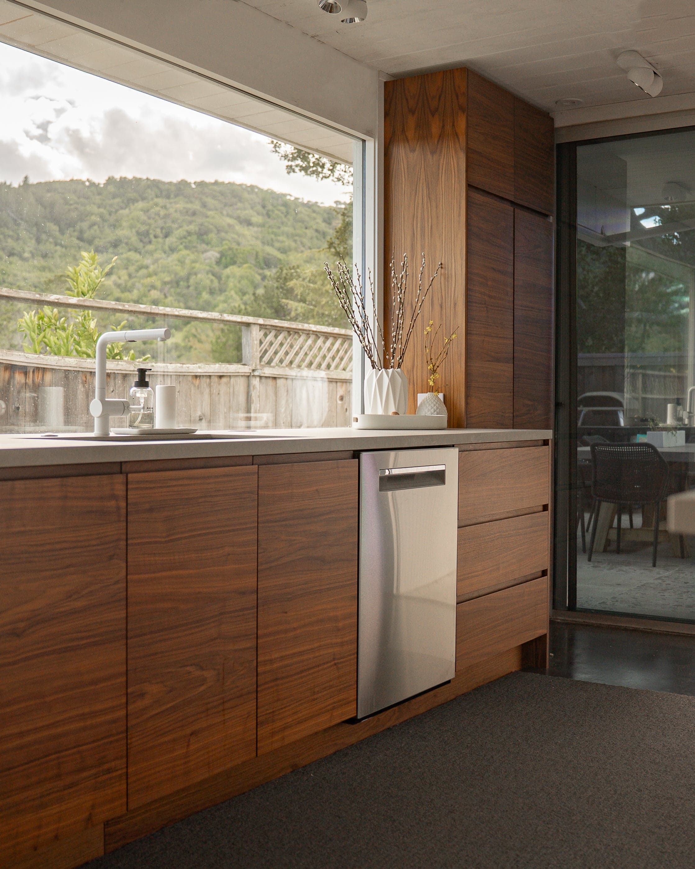 Cabinet detail with integrated handles