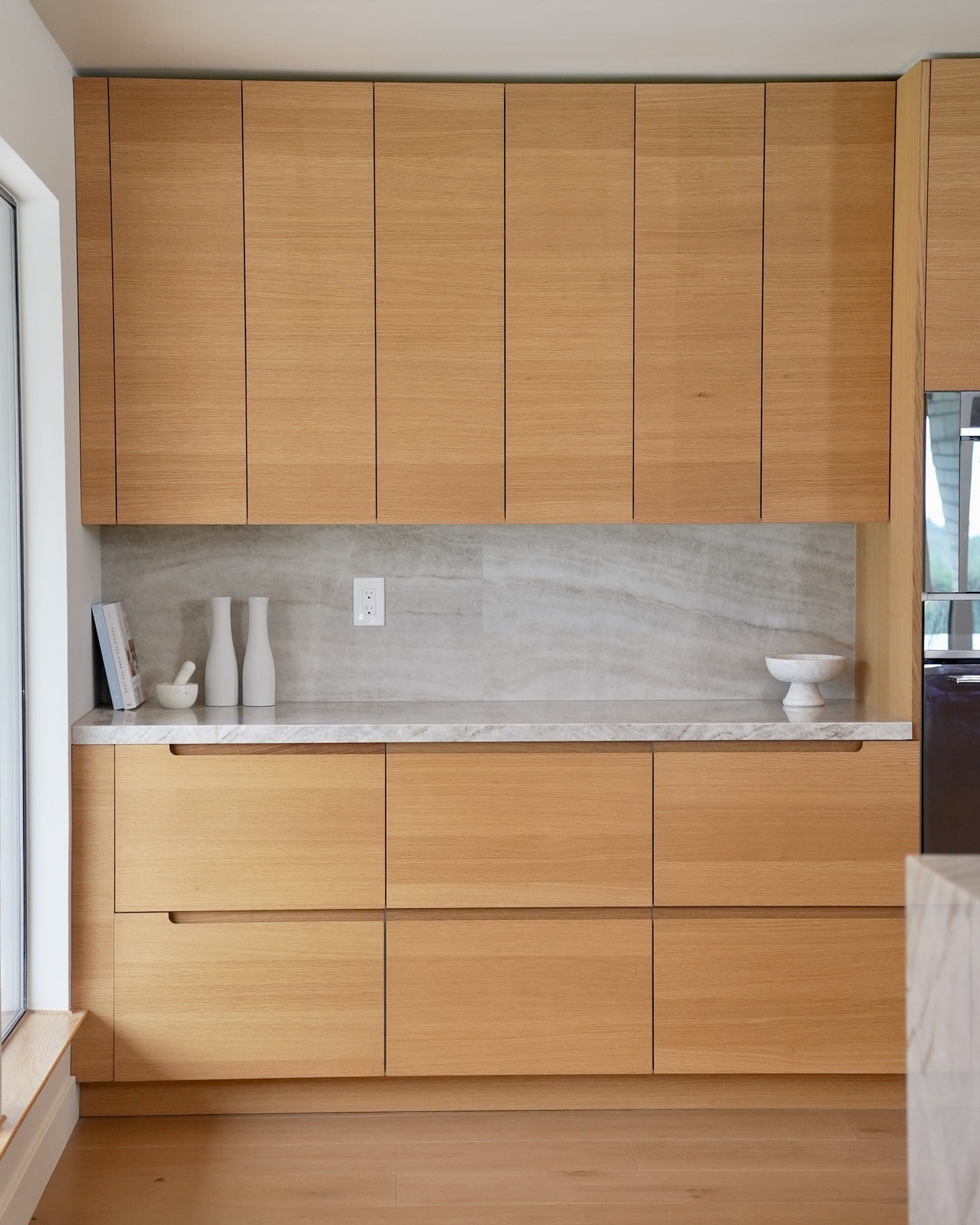 Detail of cabinetry geometry and alignment